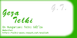 geza telki business card